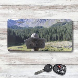 New Mexico Car Tag, Taos License Plate, Gift for Outdoors Lover, Mountain Climber Gift