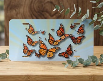Monarch Butterflies Car Tag | Botanical Vanity Plate