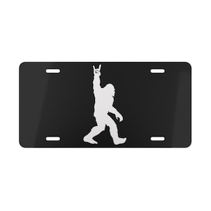 Funny Bigfoot License Plate, Custom Vanity Car Tag