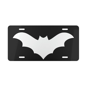 Cute Bat License Plate, Custom Bat Vanity Car Tag, Gift for New Car/ New Driver/ Birthday
