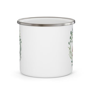 Frog Enamel Camping Mug – Cottagecore Toadstool Coffee & Tea Mug image 6