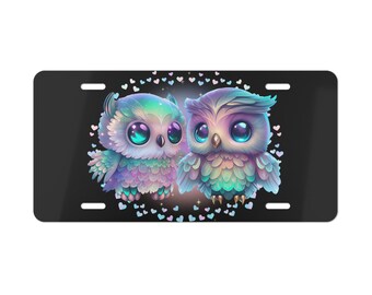 Etiqueta de coche de búho, decoración holográfica para coche