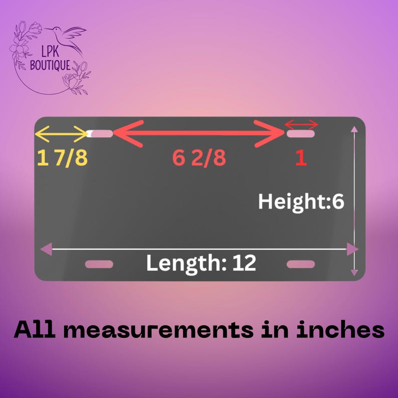 Puede incluir: Un diagrama que muestra las dimensiones de un letrero rectangular. El letrero tiene 12 pulgadas de largo y 6 pulgadas de alto. El letrero est&aacute; dividido en tres secciones, con la secci&oacute;n izquierda midiendo 1 7/8 pulgadas, la secci&oacute;n del medio midiendo 6 2/8 pulgadas y la secci&oacute;n derecha midiendo 1 pulgada. Todas las medidas est&aacute;n en pulgadas.