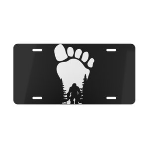 Bigfoot License Plate: Sasquatch Car Tag, USA Made