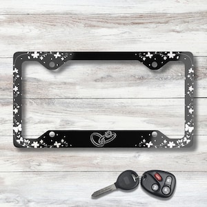 Bride-to-Be License Plate Frame: Wedding Engagement Car Accessory