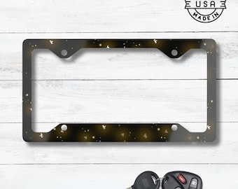Marco para matrícula con forma de luciérnaga / Accesorio para coche inspirado en la naturaleza