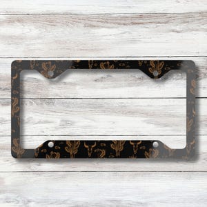 Western License Plate Frame: Cowboy Cactus Car Decor