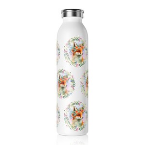 Floral Fox Stainless Steel Water Bottle Eco friendly Travel Mug Etsy floral-fox-stainless-steel-water-bottle-eco-friendly-travel-mug-etsy
