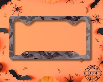 Bat License Plate Frame, Goth Car Decor