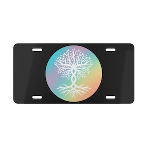 Tree of Life License Plate, Yoga Tree Vanity Car Tag, Gift for New Car, New Driver, Learner Permit
