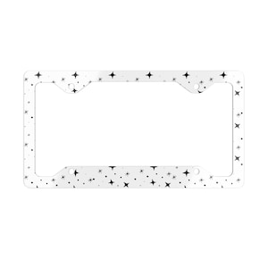 Stars License Plate Frame: Celestial Car Accessory