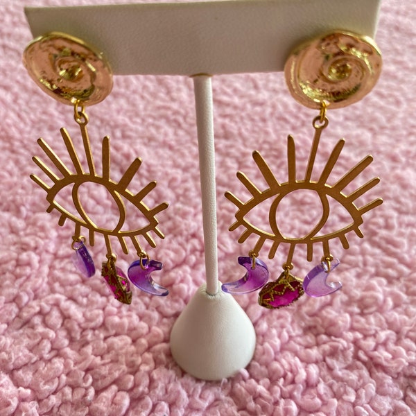 Eye on the Moon Earrings • Awfully Divine