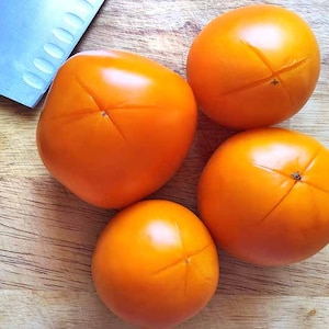 Orange Tomate Kaki Samen - orange gelbe Tomaten - Erbstück - Bio Samen