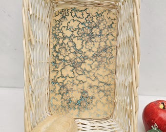 Bread Warmer Basket Jasmine in Copper Green