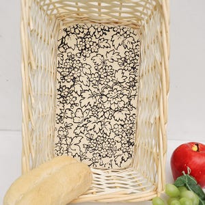Bread Warmer Basket Jasmine in Navy