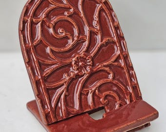 Supporto per telefono/tablet: Arch Small in rosso mattone