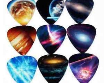 Blank White Guitar Picks Lot of 10 1.0 mm Thick Acoustic Electric Free Track New