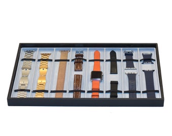 Leatherette Storage Tray for Apple Watch Bands (Stores 8+)