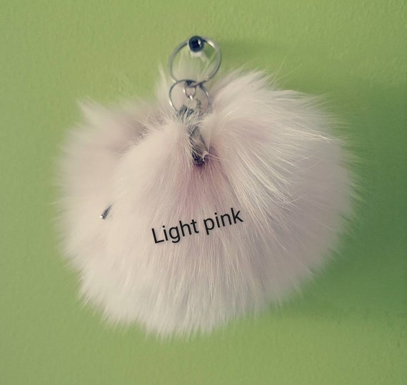Raccoon fur keyring sale