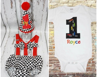 cars 1st birthday outfit