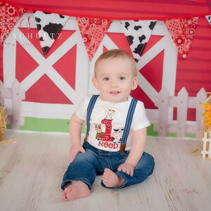 Farm Animals Birthday Shirt first Birthday Shirt farm Birthday