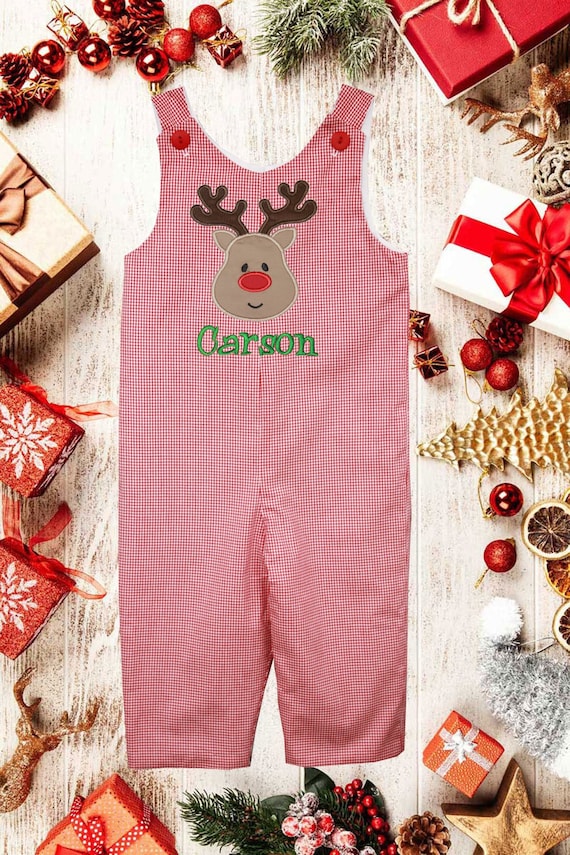 Boys Christmas Reindeer Jon christmas Deer Romper boys Deer