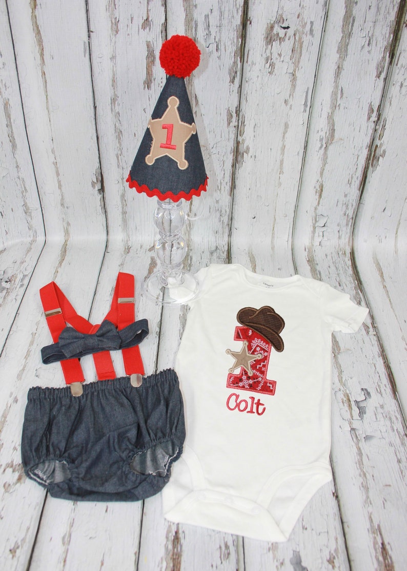 Boys Cake Smash Outfit,Cowboy Cake Smash,Sheriff Cake Smash,Western Birthday Party,Applique Cake Smash,First Birthday 