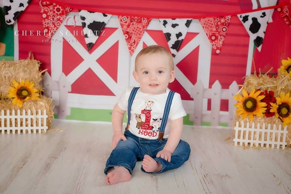 Farm cake smash outfit sale