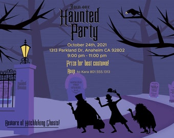 DLR Haunted Mansion 40th Anniversary Ghostly Celebration Invitation DLR Haunted Mansion 40th Anniversary Ghostly Celebration Invitation