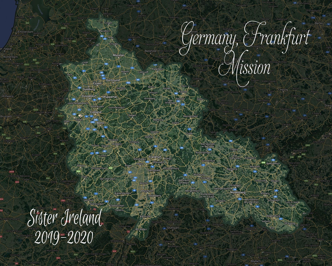 Mission Maps LDS custom | Etsy