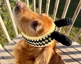 Patrón de antenas de abeja a crochet para perros