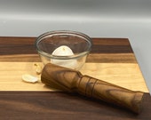 Wooden masher, garlic and spice crusher, hand made wood pestle