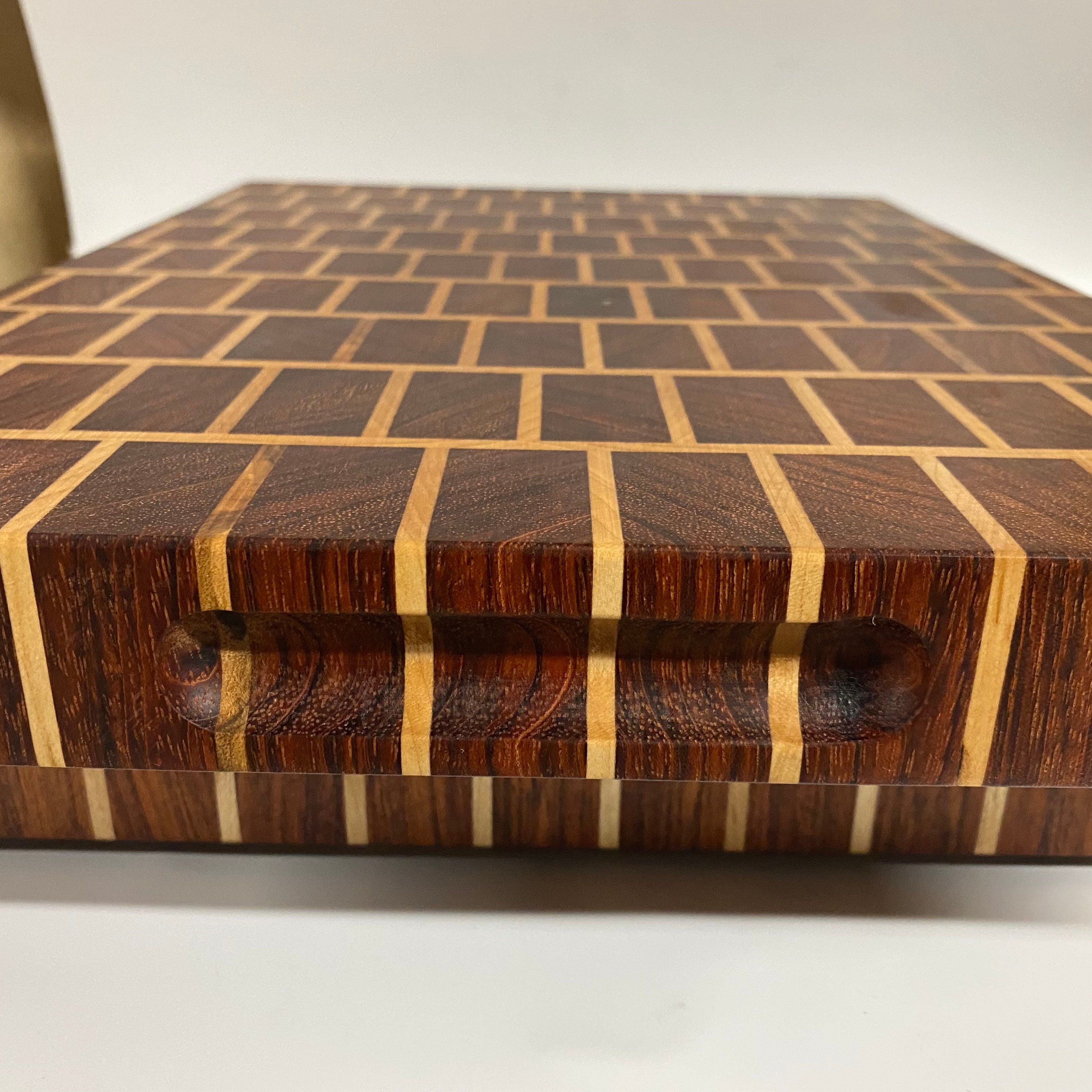 Handmade End Grain Brick Pattern Cutting Board Etsy