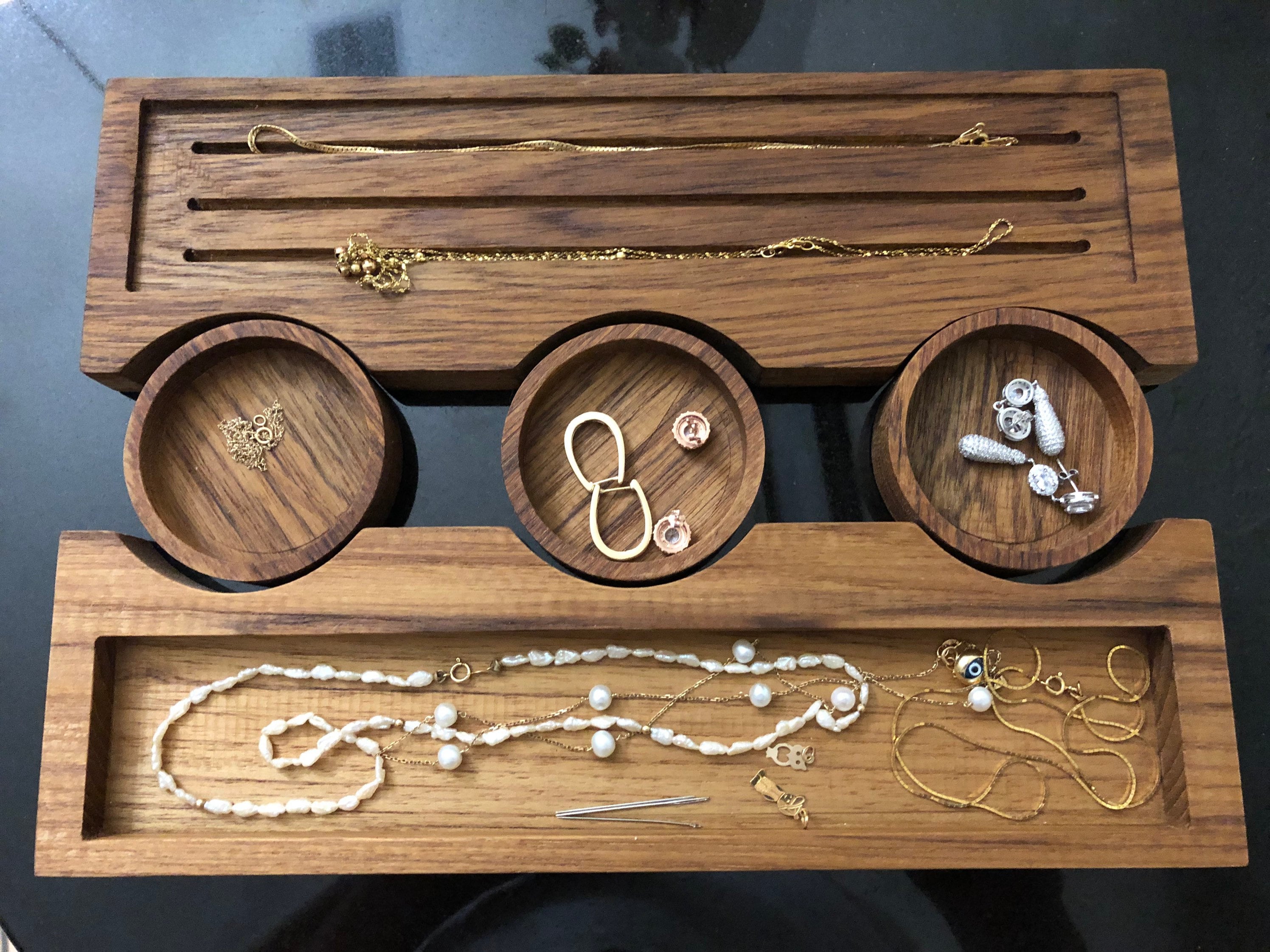 Jewelry Dish Necklace Dish Ring Dish Earring Dish Wooden Etsy UK