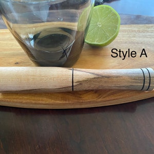 Wooden Muddler Mojito Mixer Bartender Gadget Bar Tool Drink Mixer Cocktail Crusher Bar Decor Custom Muddler image 7