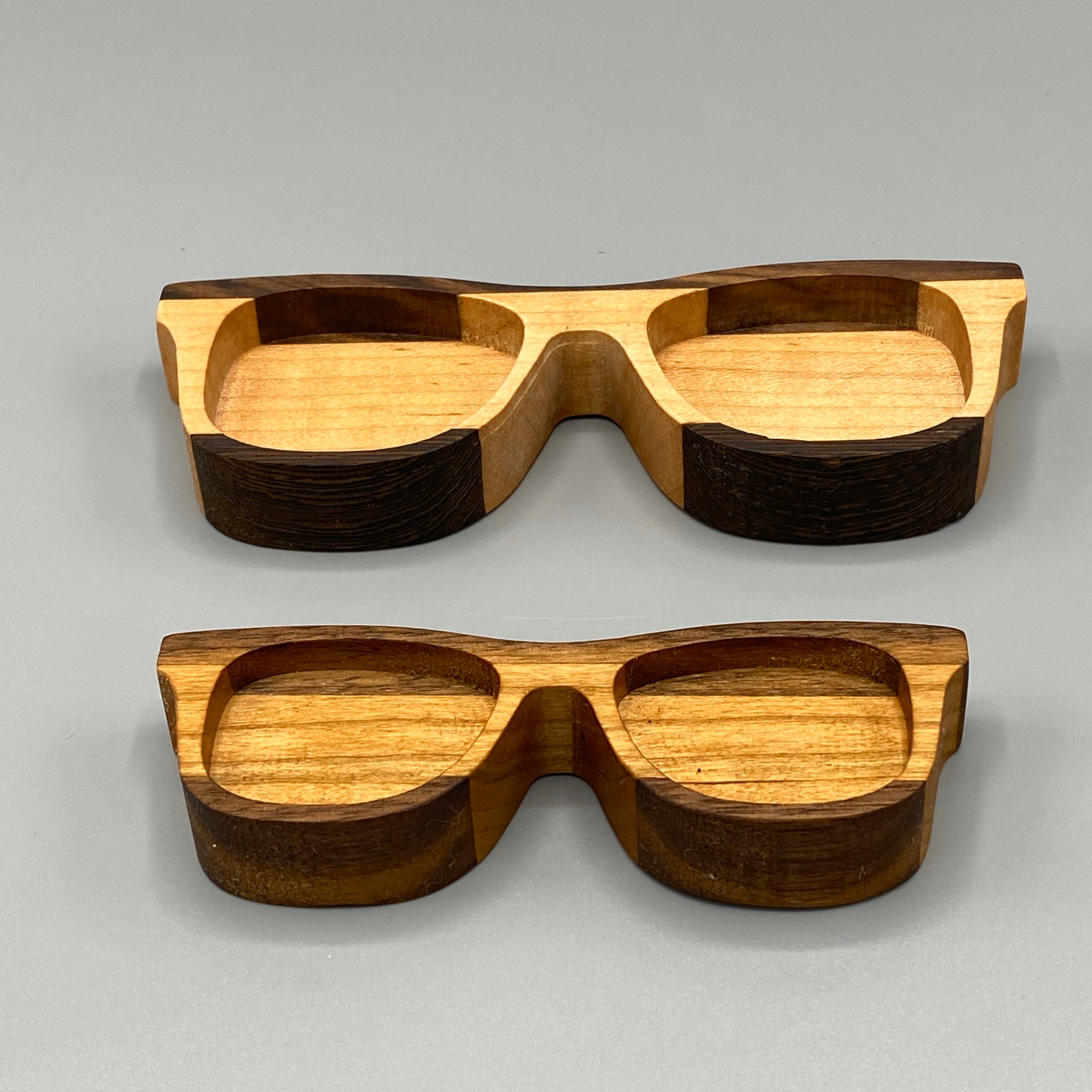 Catch All Tray Eyeglasses design Decorative Tray Jewelry Dish Wood