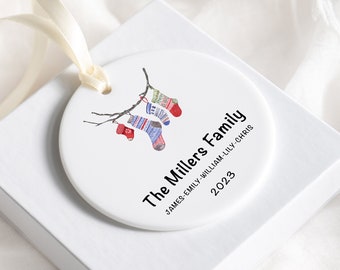 Personalized Family Ornament - Christmas Ornaments - Gift for the Family - Housewarming Gift OR72