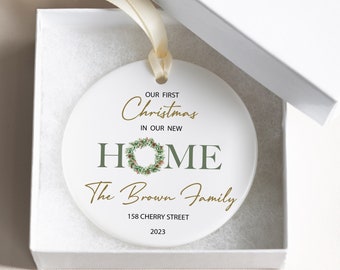 Our New Home Ornament - First House - Personalized Housewarming Gift - Our First Christmas At OR80