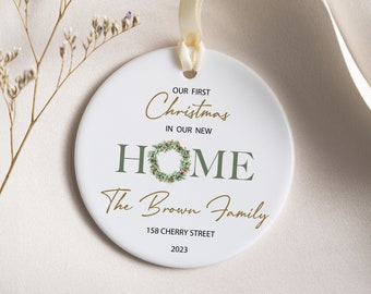 Our New Home Ornament - First House - Personalized Housewarming Gift - Our First Christmas At OR80