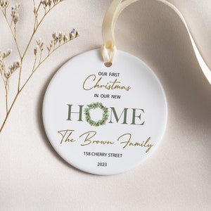 Our New Home Ornament - First House - Personalized Housewarming Gift - Our First Christmas At OR80