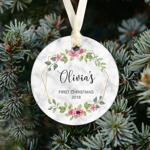 Personalized Frame Personalized Baby's First Christmas