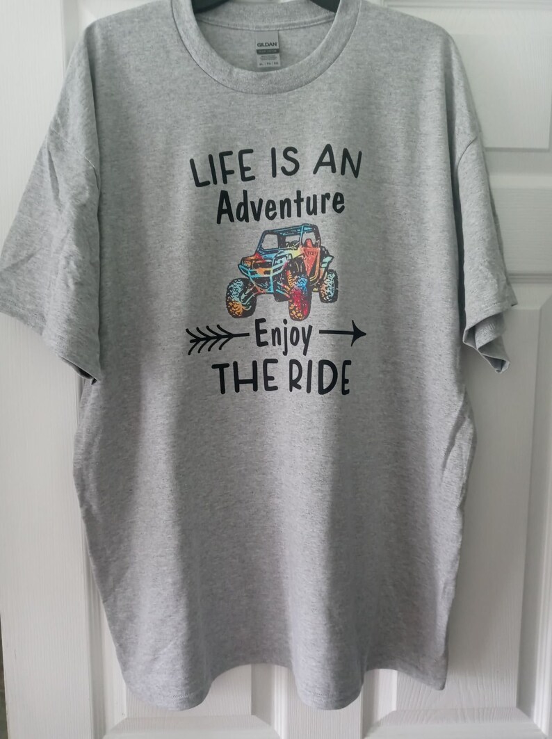 Life is an Adventure Enjoy the Ride Riding Shirts Side by | Etsy