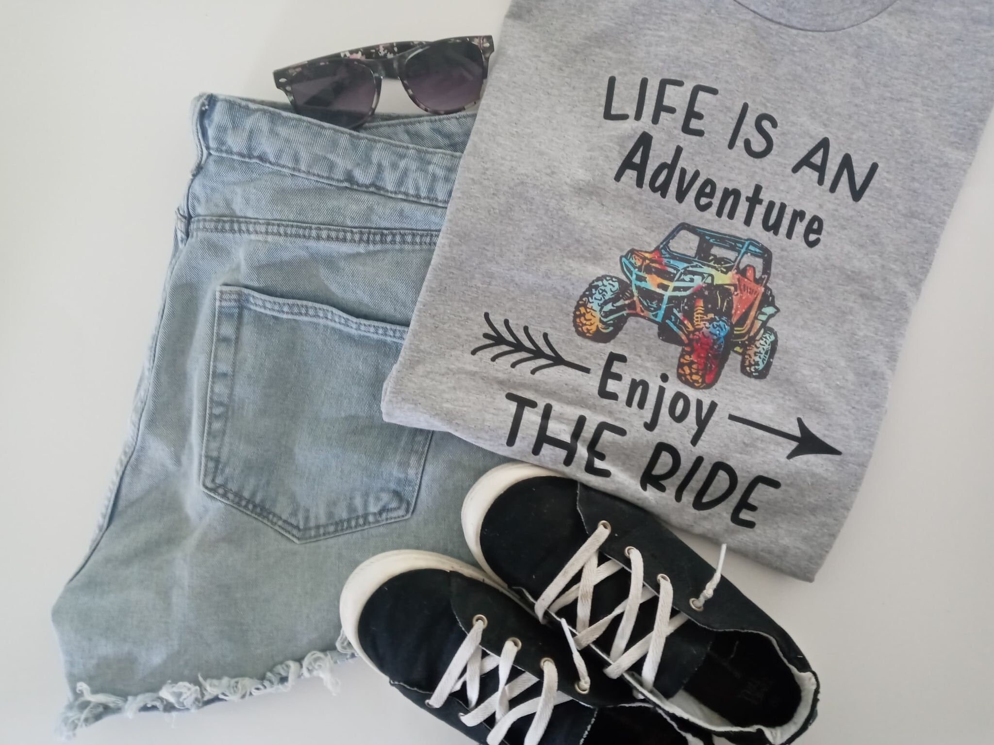 Life is an Adventure Enjoy the Ride, Riding Shirts, Side by Side Shirts ...