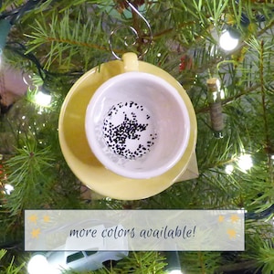 ominous teacup and saucer ornament image 1