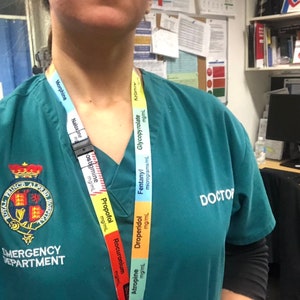 10 Pack Anaesthetic Lanyards Medical Drug Labels Critical Care - Etsy