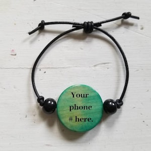 Child safety phone number bracelet, Kids find me fast bracelet, Ice emergency phone number bracelet. Phone number ID bracelet, contact info