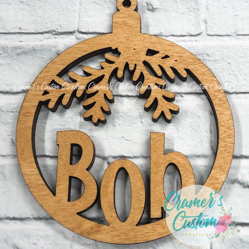 Wood Personalized Christmas Ornament