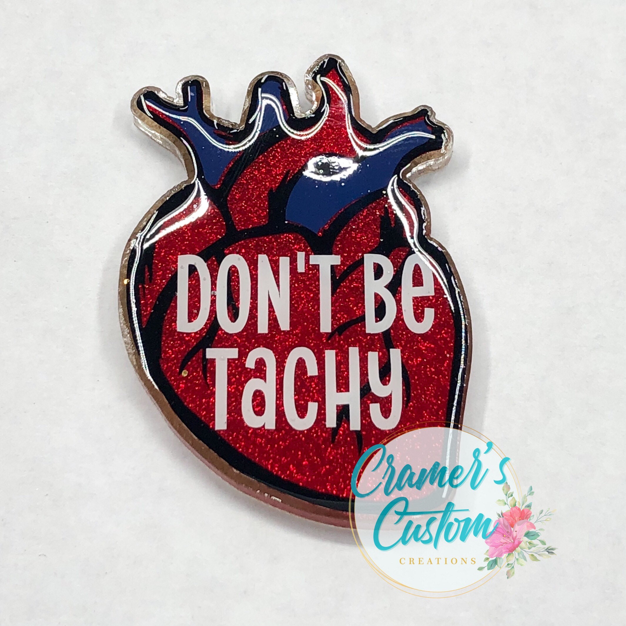 Anatomical Heart Badge Reel Cardiac Badge Reel Cath Lab Etsy