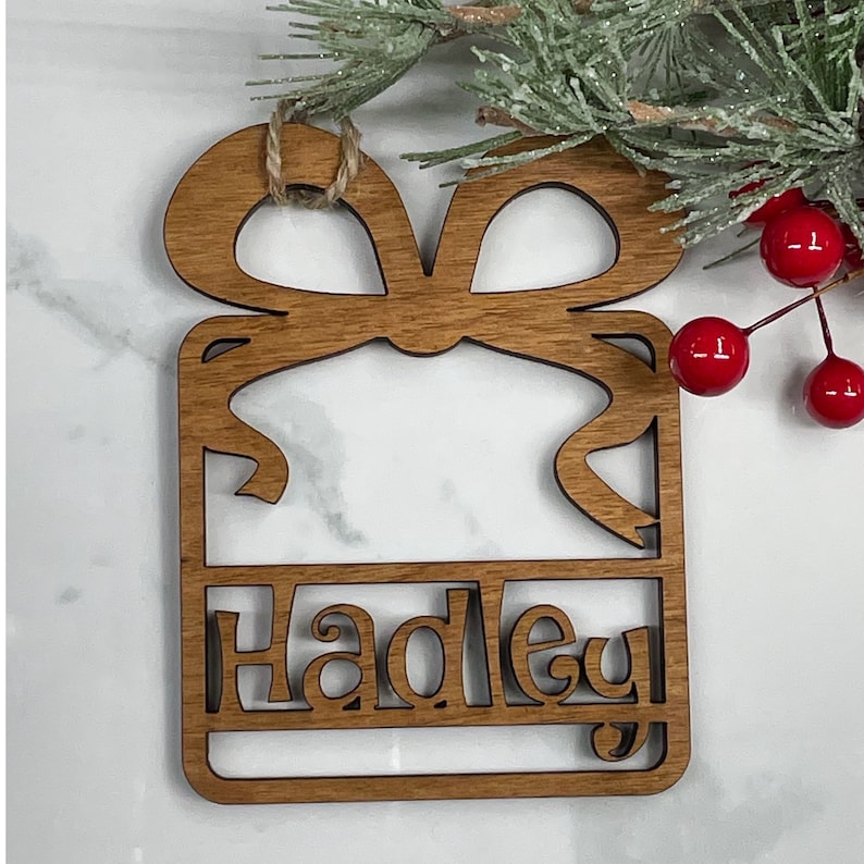 Wood Personalized Christmas Ornament