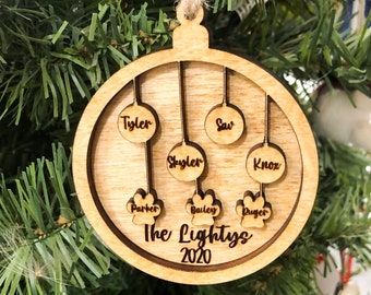 Custom Christmas Ornament - Family Ornament